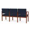 Lesro 3 Seat Tandem Seating W/ No Center Arms, 65 in W 26 in L 31.5 in H, Lenox Series LW3101 - alternate 3